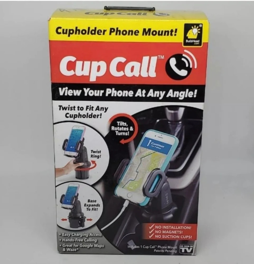 COPY - As Seen On TV Cup Call Phone Mount by BulbHead-Adjustable Phone Holder